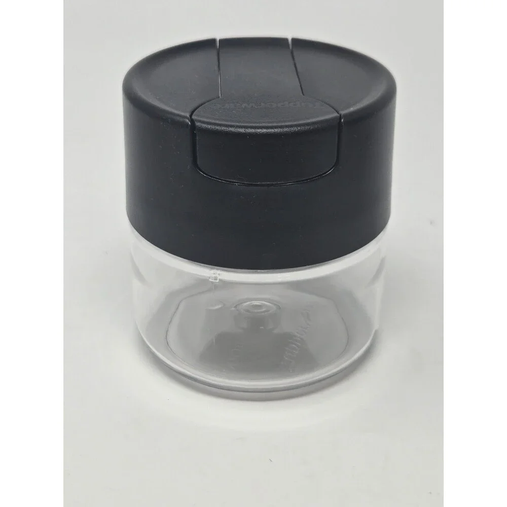 TUPPERWARE FOOD STORAGE BUNDLE SALT PEPPER SPICE CONTAINER BLACK SET OF 5 SHAKER